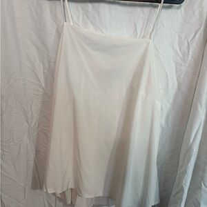 Athleta White Pleated Top